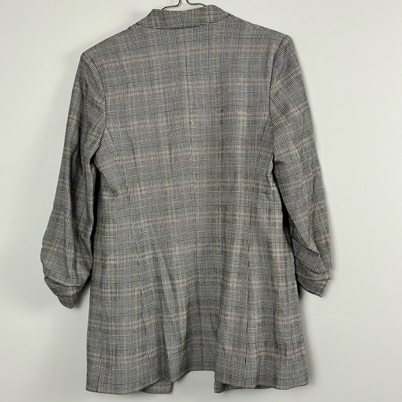 Babaton Power Hip Blazer Size 2 Grey Plaid - Picture 3 of 11